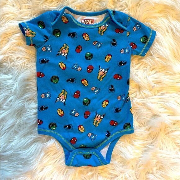 Marvel Superhero Onesie Blue | SZ 18M - Picture 1 of 7